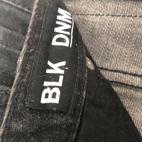 High Rise BLK Denim Skinny-Straight Jeans - Picture 3 of 4